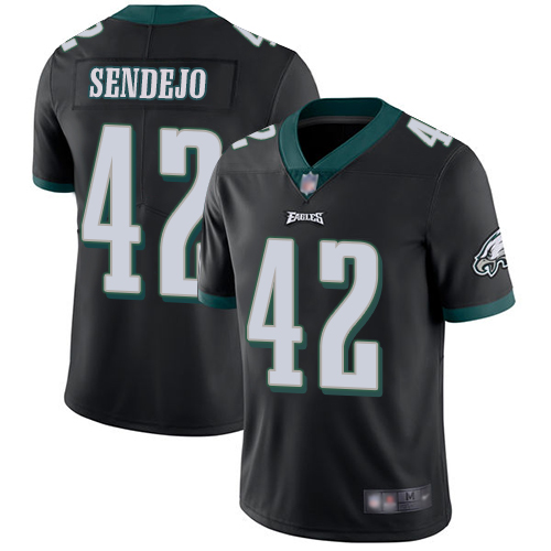 Men Philadelphia Eagles #42 Andrew Sendejo Black Alternate Vapor Untouchable NFL Jersey Limited Player
